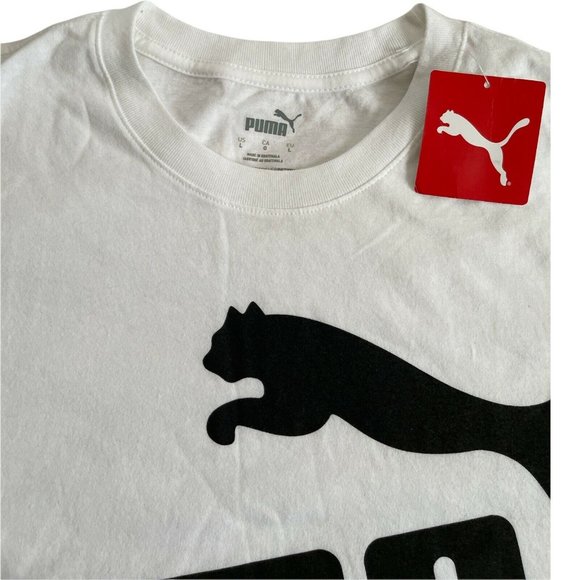 Men’s T-Shirt PUMA OFF SET TEE White #TD31748 Short Sleeve,Crew Neck Size L - Picture 8 of 11